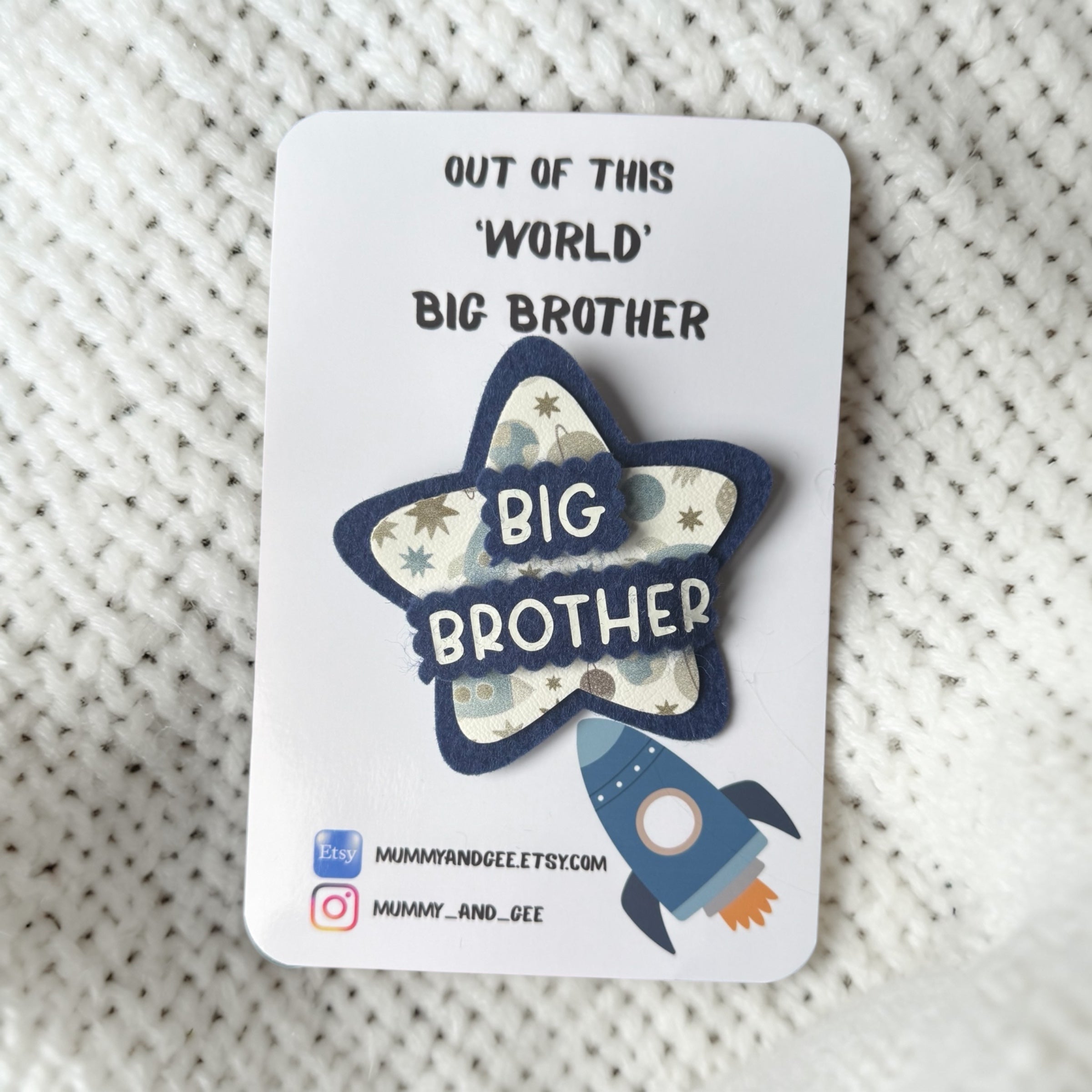 Space Themed Big Brother Badge