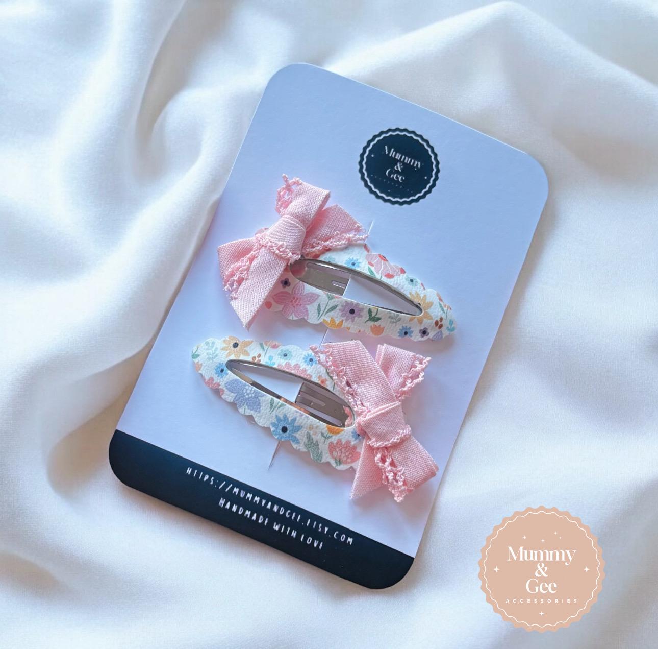 Summer Bloom - Snap Clip pair